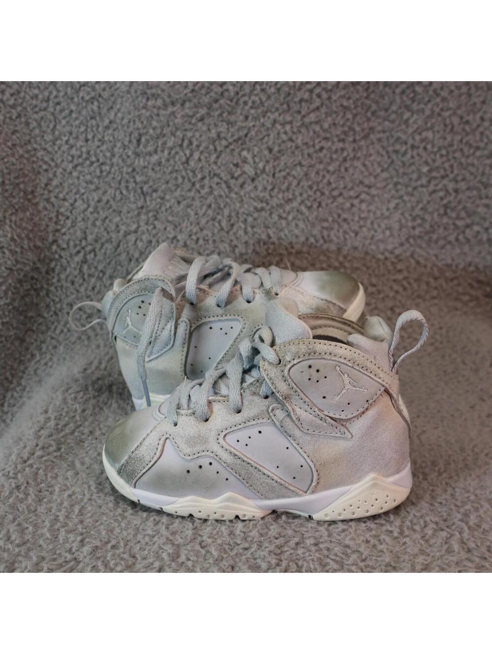 Jordan Retro 7 Mid-Top Toddler Shoes White Toddler Size 9C